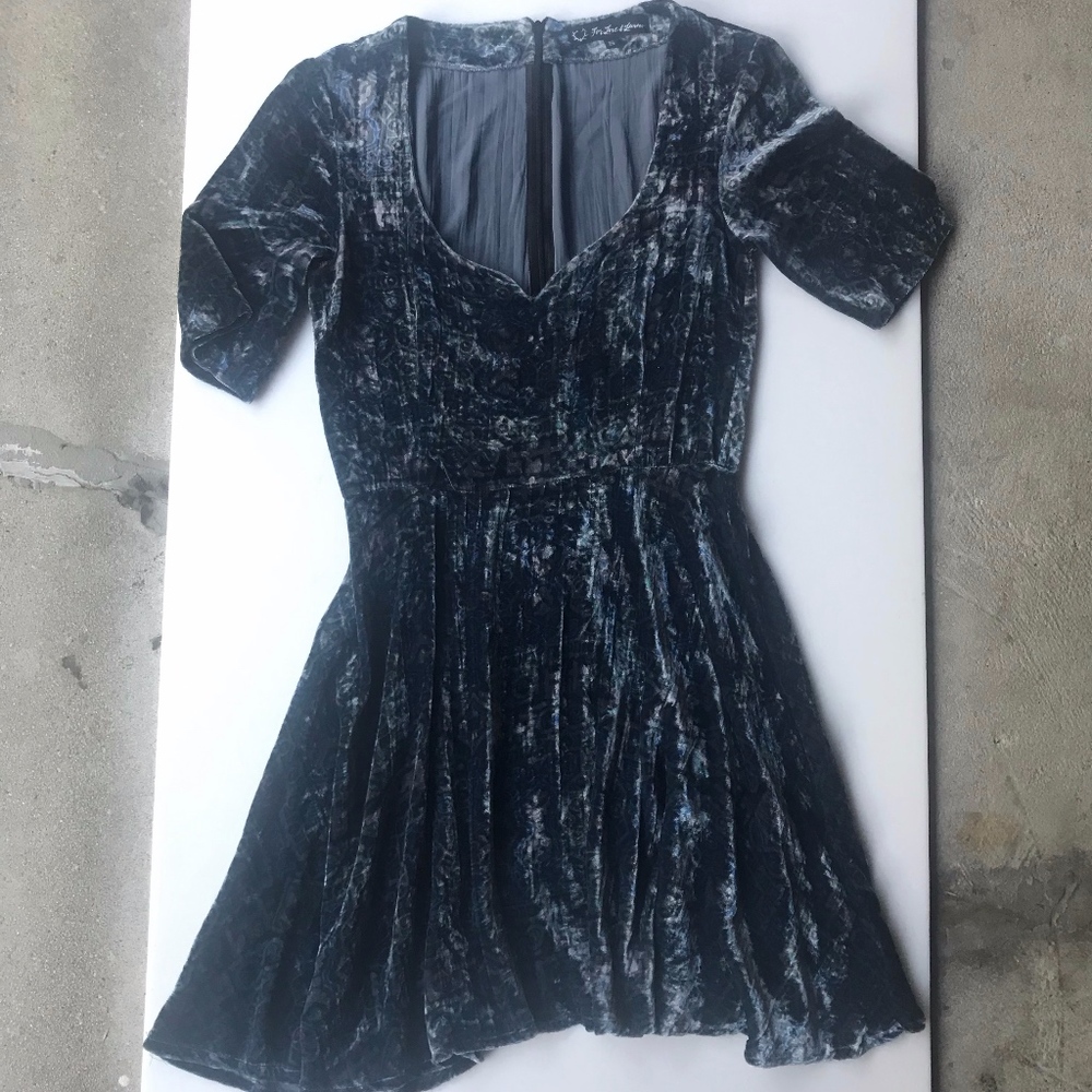 For Love and Lemons Patterned Velvet Dress